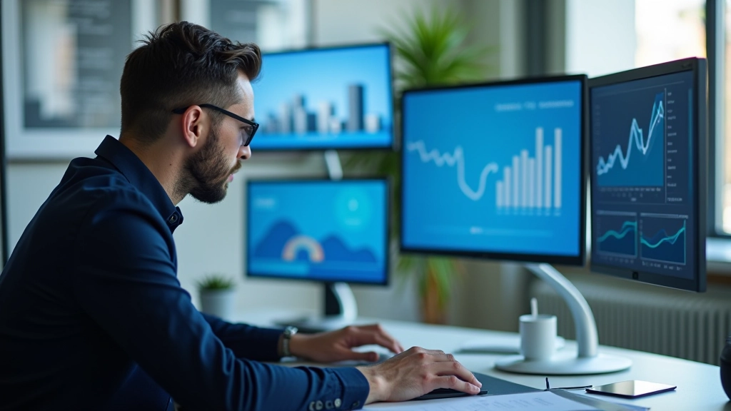 Analyste du marché immobilier examinant les données de marché et les tendances des prix