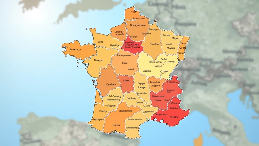 Carte régionale illustrant la distribution des volumes d'origination hypothécaire en France